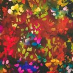 Polyester tricot multicolor