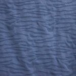 Jaquard polyester blauw met tijger patroon