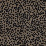 Polyester brei met leopard patroon goud
