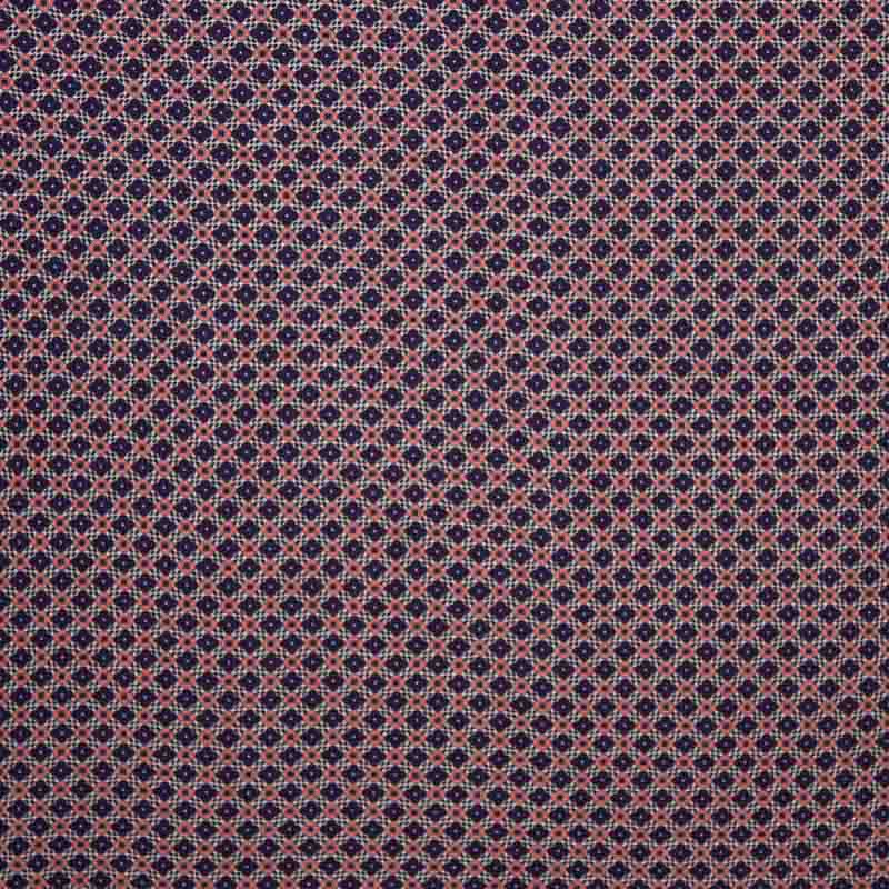 Viscose tricot met abstract motief