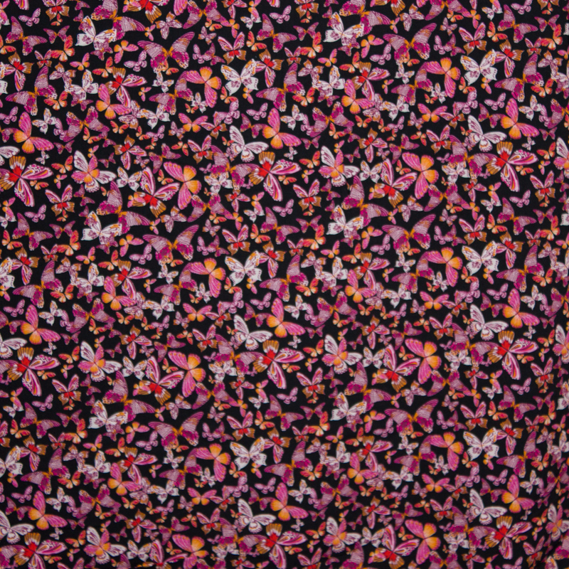 viscose met vlinders