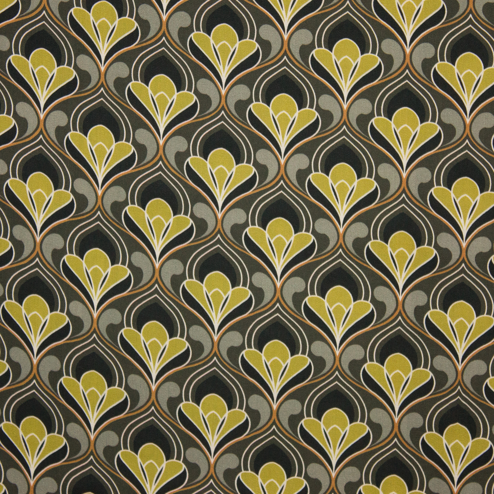 Viscose met Retro bloem