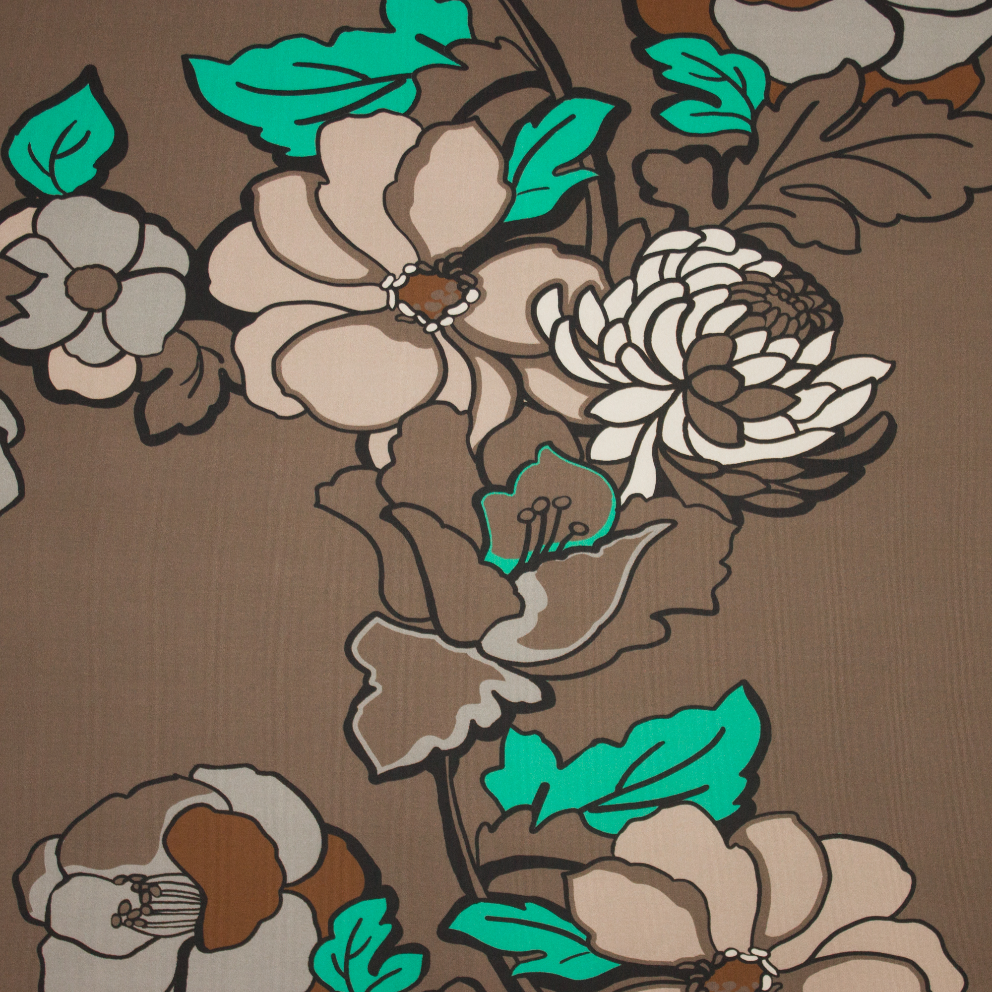 Tricot met grote bloem