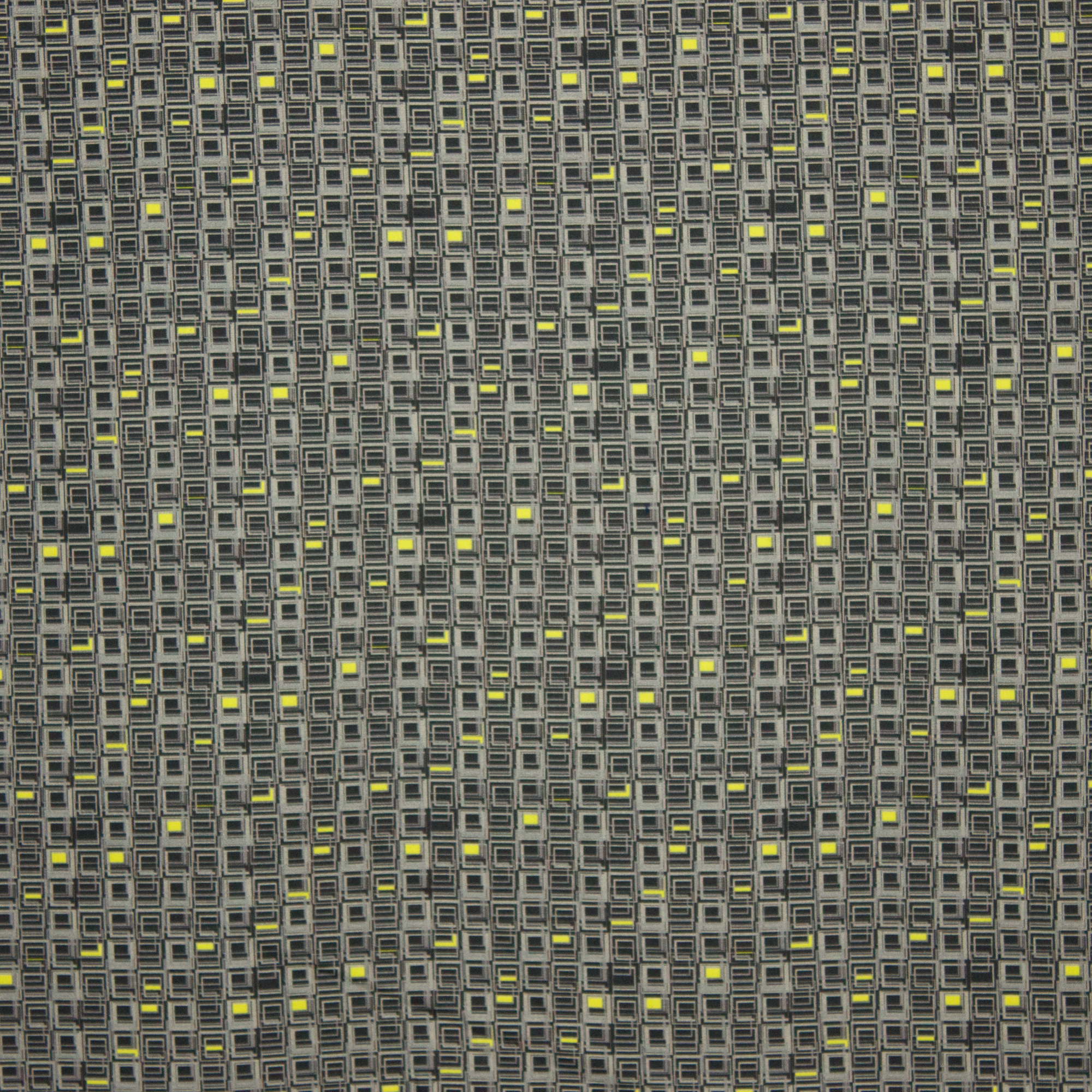 Stretchkatoen met abstract blokje