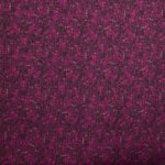 Voile zwart met fuchsia bloemen