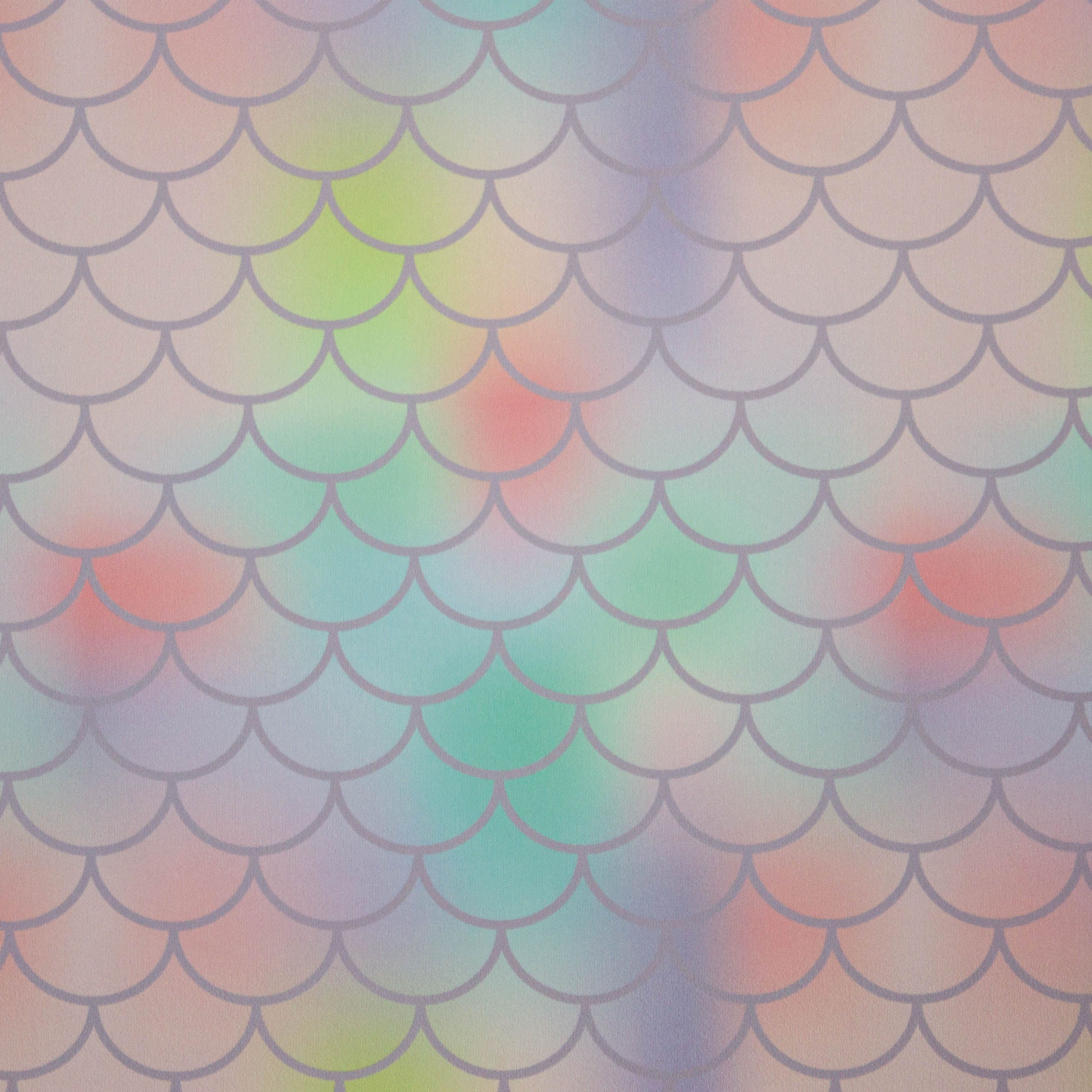 Badpakstof multicolor met schubben