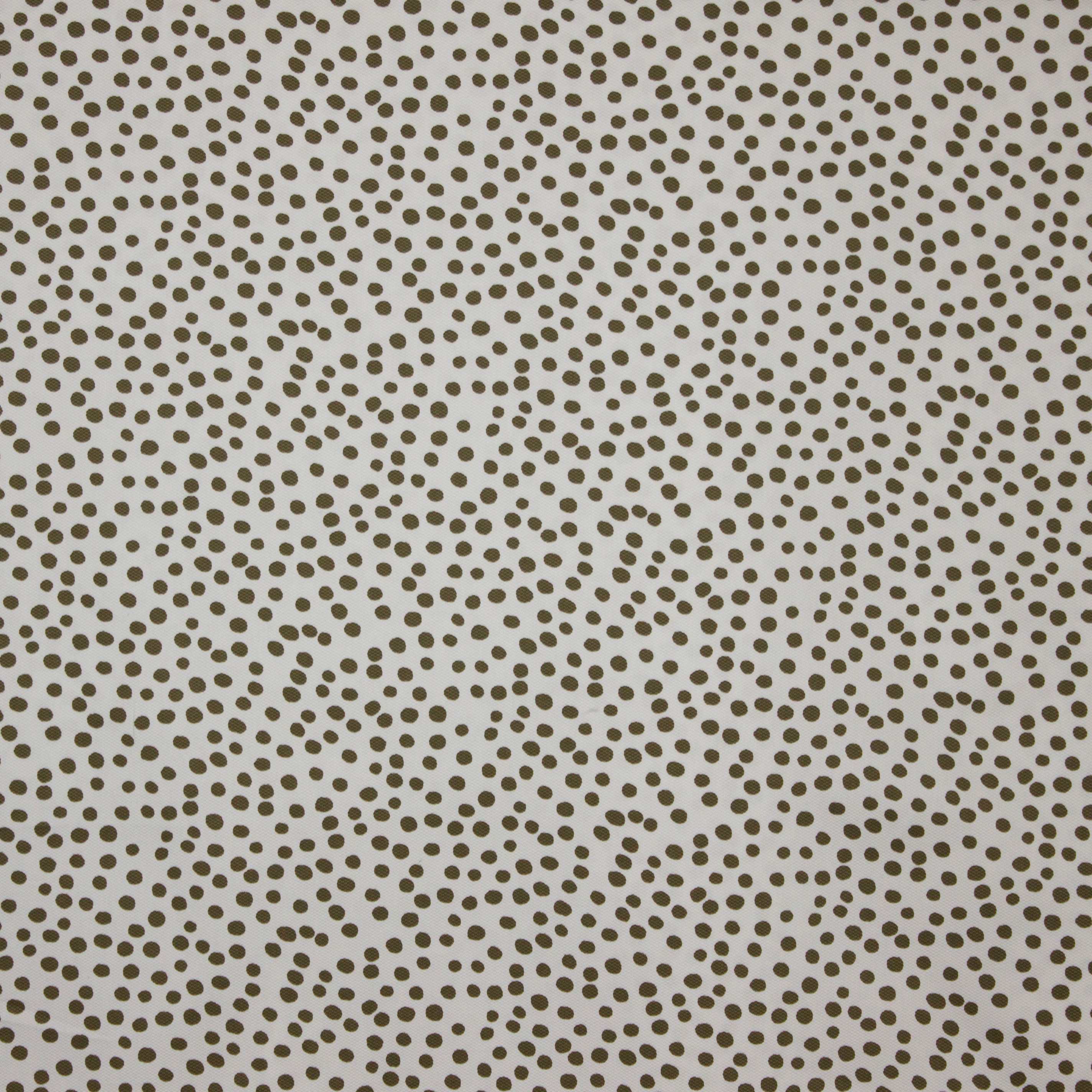 Piqué ecru bolletjes motief