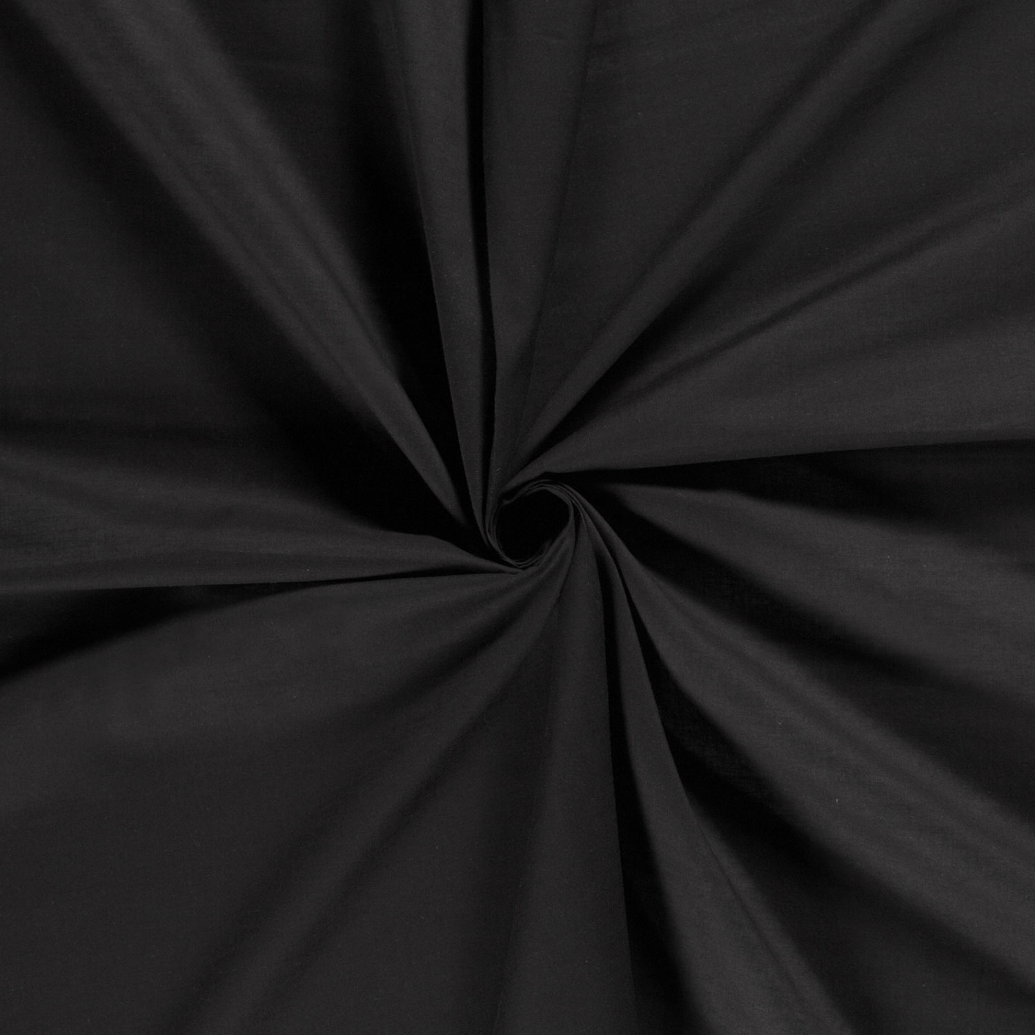 Katoenvoile effen zwart