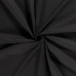 Katoenvoile effen zwart