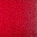 Katoen rood met confetti