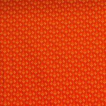 Katoen oranje met retro motief