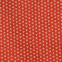 Katoen oranje met toon op toon sterren