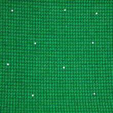 Chanelstof groen pied de poule met diamant