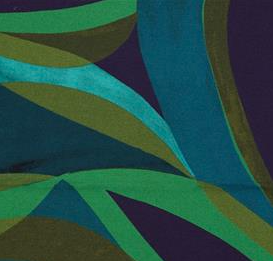 Viscose met abstracte groene bladeren