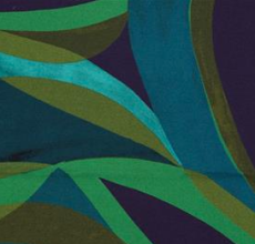 Viscose met abstracte groene bladeren