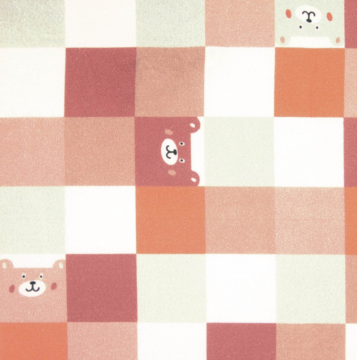 Katoen vierkantjes met beren - Katia