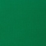 katoen tricot met rib groen