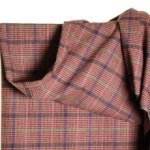 Katoenmengeling red checks - Atelier Jupe