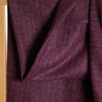 Polyestermengeling fuchsia lines - Atelier Jupe