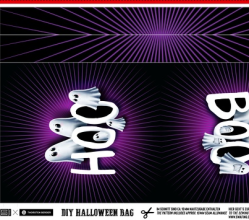 Paneel canvas DIY halloween bag