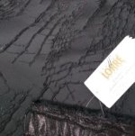 Zijde jacquard zwart   -  Lorré