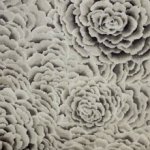 Katoen met witte rozen