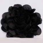 Bloem zwart voor kleding