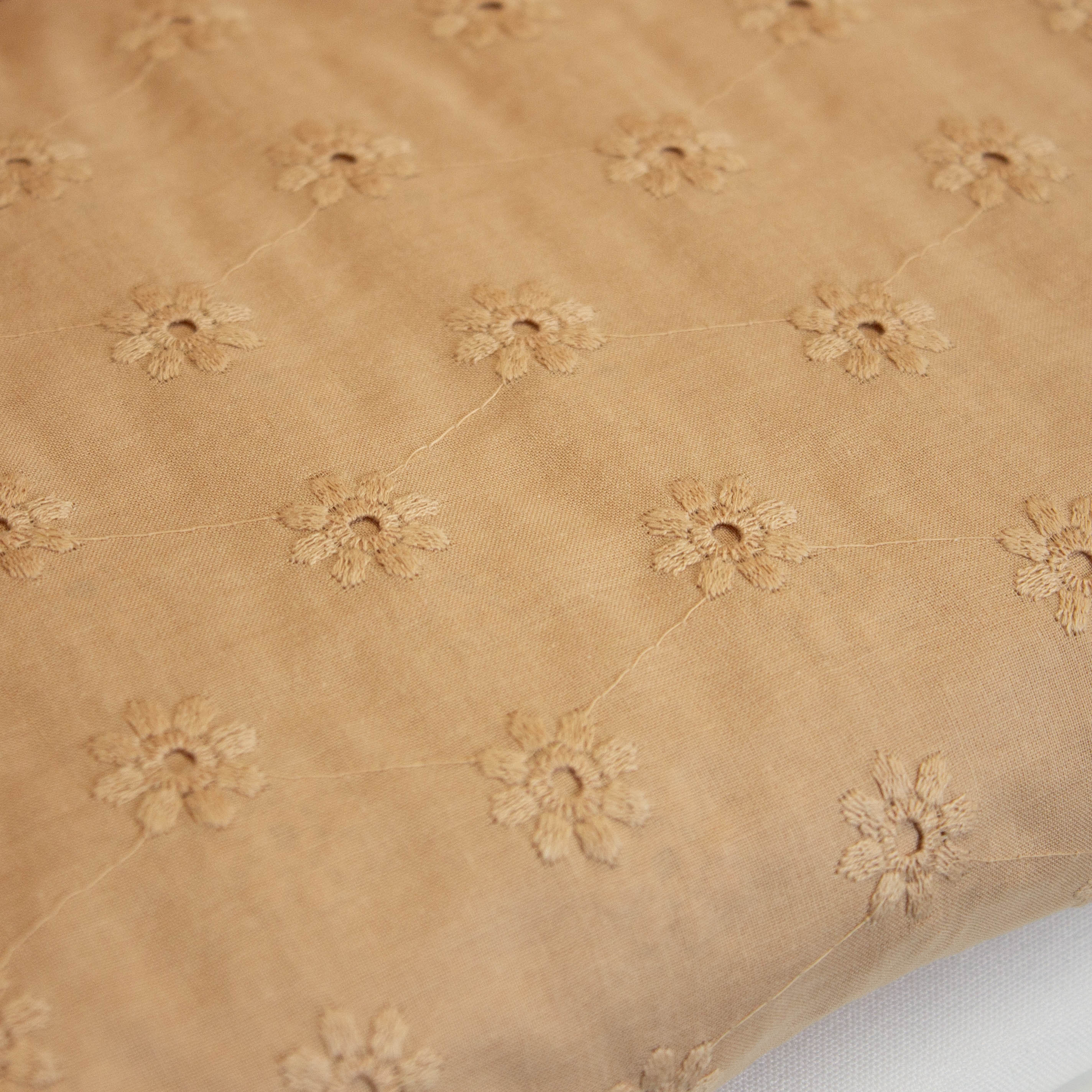 Broderie bloemen dusty salmon - Qjutie & the Qjutest