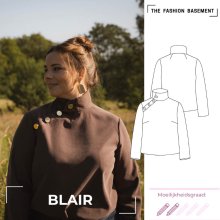 Modelpatroon trui 'Blair' van "The Fashion Basement"