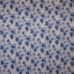 Katoen poplin blauw aquarel