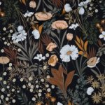 French terry black evening meadow  - See You At Six
