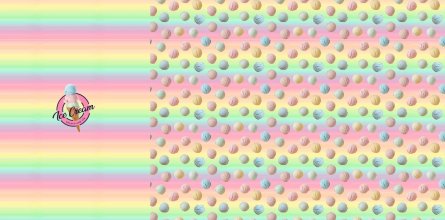 Paneel regenboog ice cream 150cm x 75cm