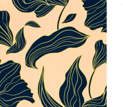 Viscose satijn zalmkleurig met bloemen   -  My Image