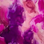 Katoen lichte stretch met roze waterverf blending  -  Alta Moda