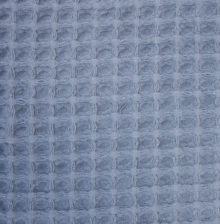 Wafelstof katoen oud blauw  -  Katia