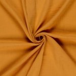 Mousseline effen oker