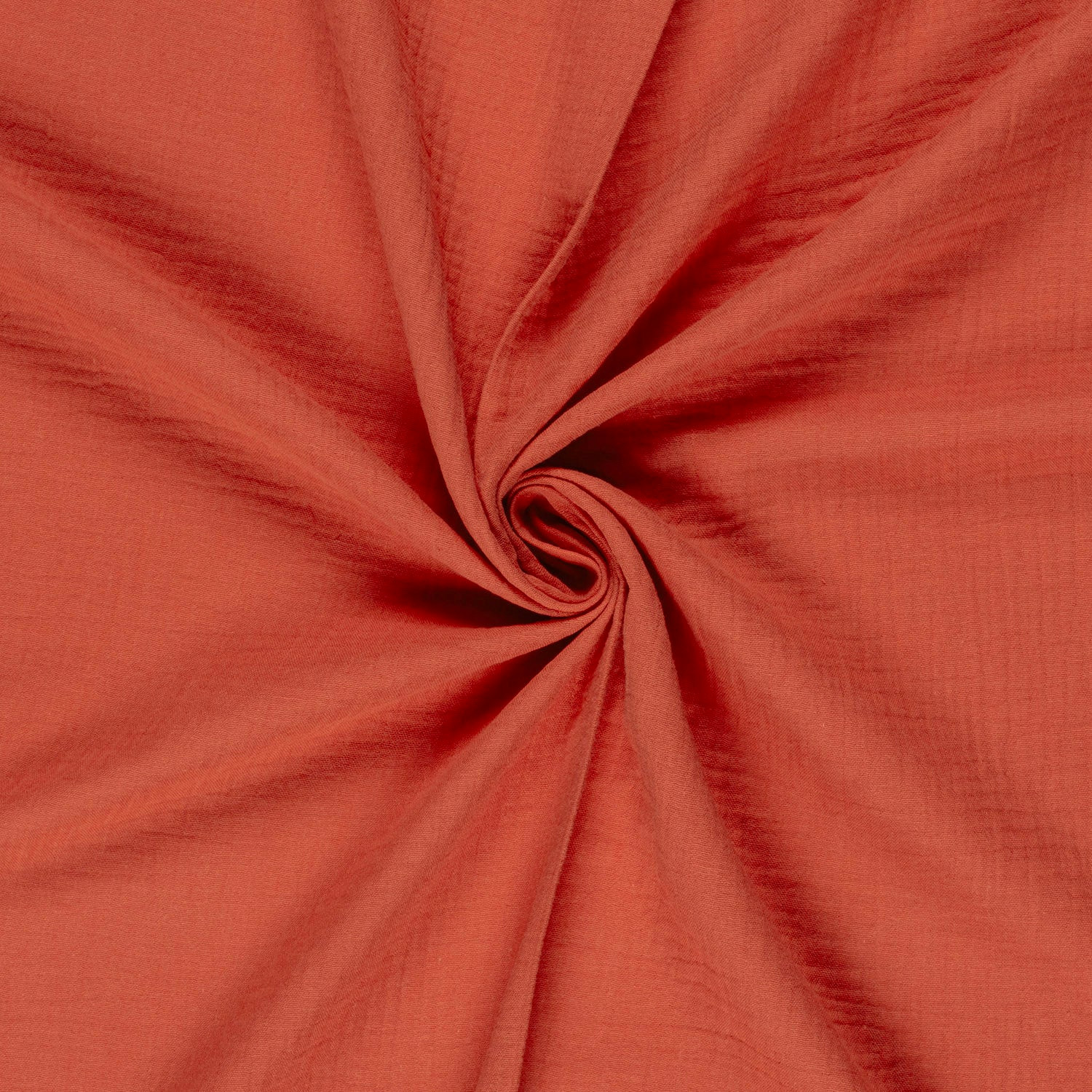 Mousseline effen koraal