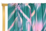 Katoen munt/roze print - Atelier Jupe