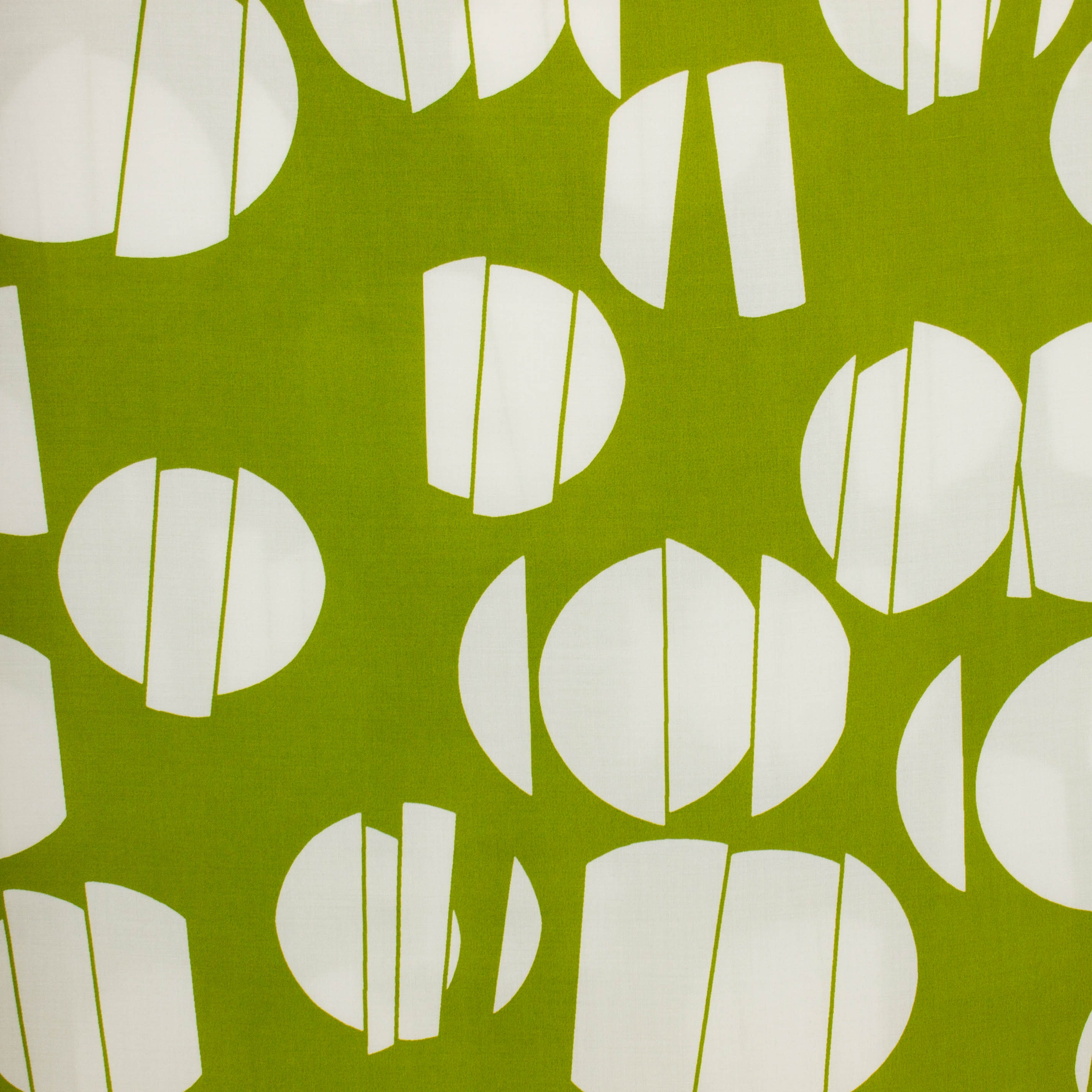 Viscose groen met witte print