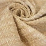 Chanelstof beige/lichtroze met gouden draad - Lorré