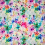Bamboo tricot met bloemen