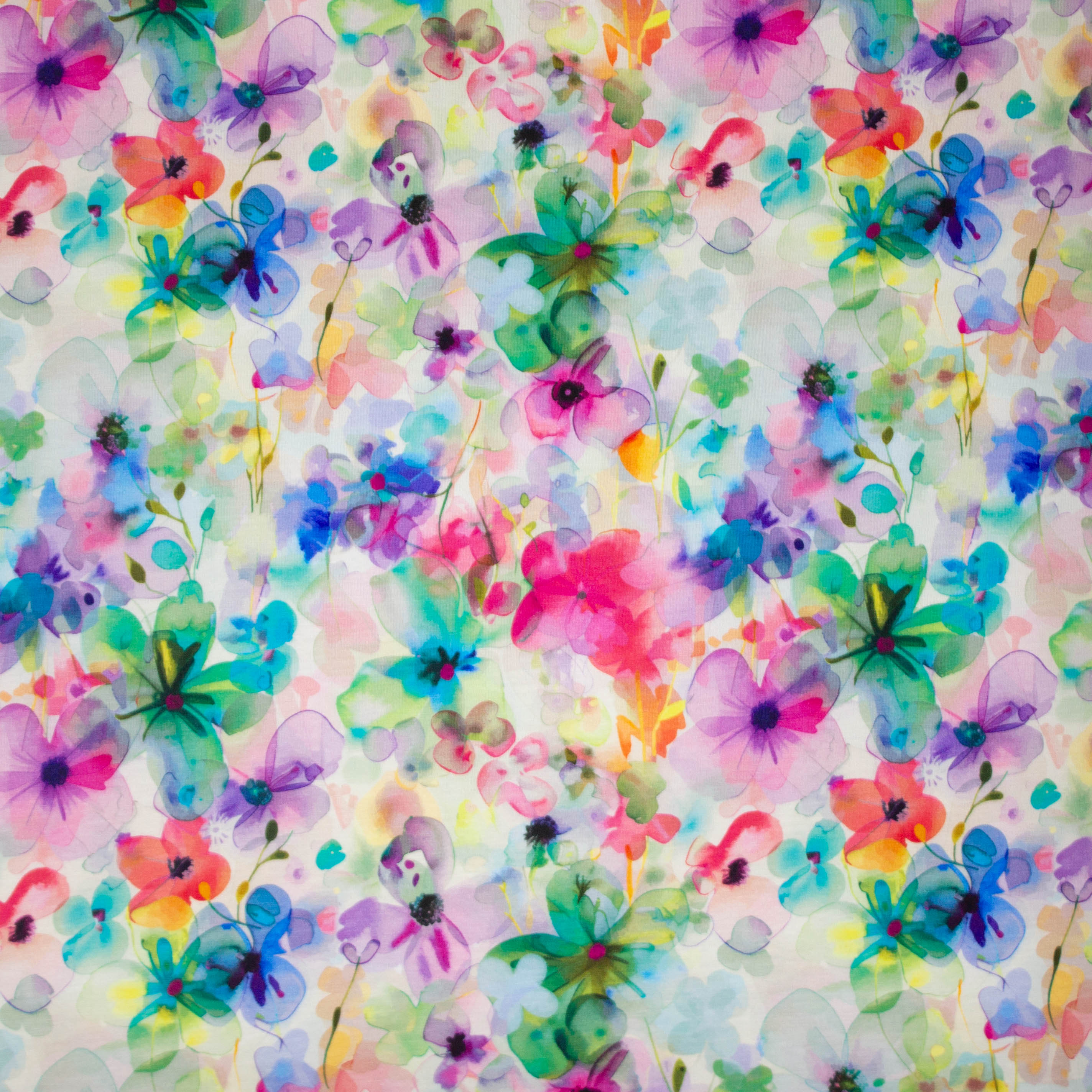 Bamboo tricot met bloemen