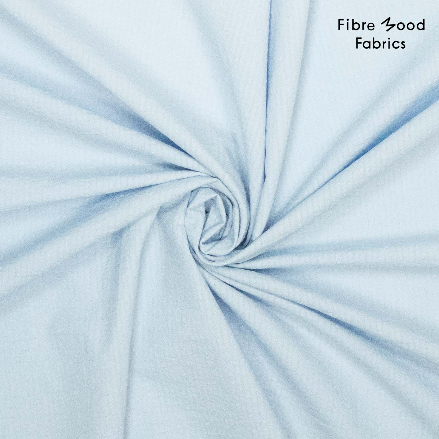 Ijsblauw seersucker - Fibre Mood