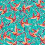 Viscose met Birds 'Roeqiya'
