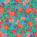 Viscose met Flowers 'Roeqiya'