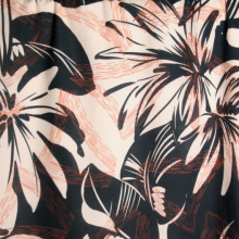 Black tropical print katoen- Atelier Jupe