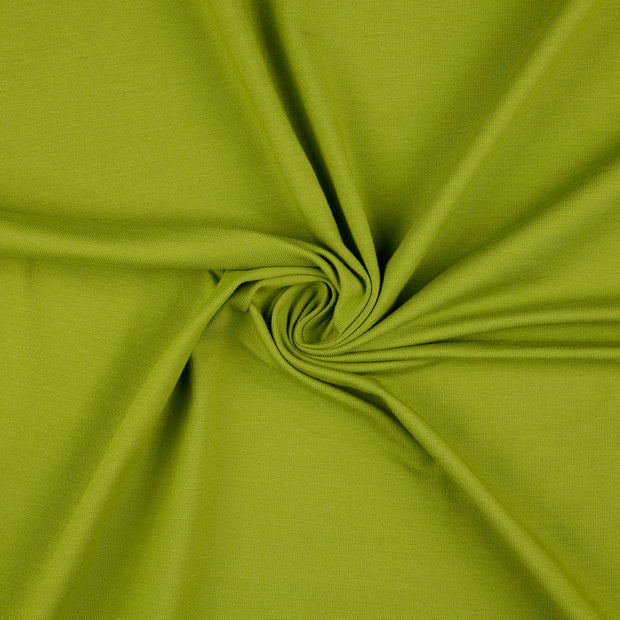 Katoen tricot olijfgroen