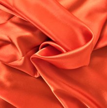 Satijn lichte stretch oranje  - Lorré