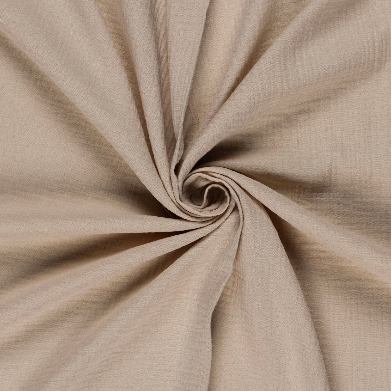 Mousseline effen beige