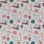 Canvas beige met naaigerief 'Ulrich'